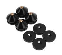 CHICIRIS Piedini in Lega di Alluminio per Diffusori Acustici, Riduce le | Costruzione durevole, migliora la chiarezza del suono, installazione semplice, compatibile con altoparlanti, lettori DVD e