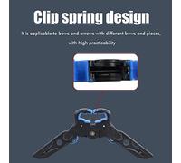 CHICIRIS Piedini per per Tiro con L', Supporto per in Gomma Portatile per Archi Compound, Facile Utilizzo con Una Mano, Ideale per Gli Appassionati di Tiro con L' e con L' 3D (Blue #59)