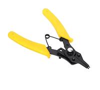 CHICIRIS Pinza per Anelli Elastici per Anelli Elastici, 4 in 1 Strumento Combinato Manuale Esterno Interno con Manico in Plastica, per Clip Interna Diritta Clip Esterna Interna Curva