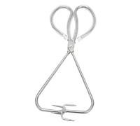 CHICIRIS Pinza per Immersione in Acciaio Inossidabile per Ceramica, Impugnatura Robusta e Confortevole Antiruggine, con Pregevole Fattura, per gli Appassionati di Ceramica, Artisti, (Acciaio