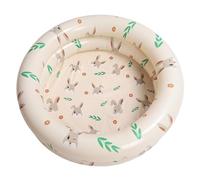 CHICIRIS Piscina Gonfiabile, Pozzo Sfollabile in PVC, Piscina Pieghevole del Cortile con un Design di Salvataggio dello Spazio, Facile Imposta (BEIGE RABBIT)