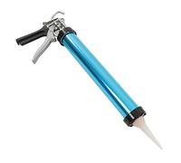 CHICIRIS Pistola per Calafataggio per Salsicce, Pistola per Salsicce Senza Gocciolamento Sigillante Manuale Pistola per Calafataggio per Salsicce con Canna in Alluminio, Blu