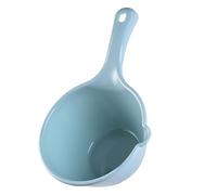 CHICIRIS Plastic Water Ladle with Large Capacity (Blue Small) | Plastica resistente per alimenti, facile da pulire, perfetta per annaffiare le piante, fare il bagno, uso domestico