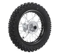 CHICIRIS Pneumatico Ruota Posteriore 80/100-12 Cerchione Posteriore Pneumatico per Bici da Cross Ruota Posteriore per Scooter a Benzina 70 90 110 125 140 150 160