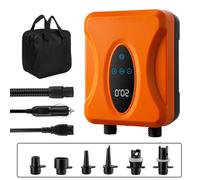 CHICIRIS Pompa Gonfiabile Elettrica, Potente Pompa Ad Aria da 120 W, Ricaricabile con Controllo Touchscreen, Luce a LED per Paddle Board, Deflatore Incluso (Configurazione di Fascia Alta)