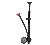 CHICIRIS Pompa per Ammortizzatori, Pompa per Bici Ad Alta Pressione con Design a Tenuta Stagna a Doppia Manopola, Corpo in Lega di Alluminio, Tubo Flessibile Girevole a 360° per