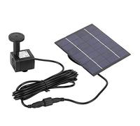 CHICIRIS Pompa per Fontana Solare da 1,4 W, Pompa Ad Acqua Sommergibile Ad Energia Solare con 5 Teste di Irrigazione, per Vasca per Uccelli, Acquario, Piccolo Stagno, Decorazione da