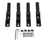 CHICIRIS Ponte per Basso, Kit Ponte per Basso Senza Testa, di Bloccaggio delle Corde in Lega di Zinco, Ricambio per Bassi Senza Testa (BLACK)