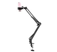 CHICIRIS Porta del Telefono da Scrivania, Staffa Pieghevole Resistente con Morsetto/supporto per Telefono Rotanti, Ideale per Goderti la Visione, Adatto Alla Maggior Parte dei Tavoli