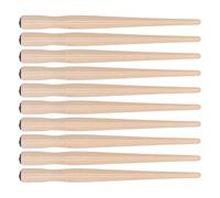 CHICIRIS Portapenne in Legno da 10 Pezzi, Portapenne per Calligrafia con Impugnatura Comoda per Pittura Artistica Manga, Calligrafia Inglese, Manico del Pennino Obliquo più Liscio (Colore del legno)