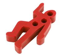 CHICIRIS Portapenne per Scena del Crimine, Divertente Decorazione per Scrivania da Ufficio, per Alleviare lo Stress in Materiale Plastico (rosso)