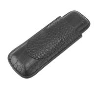 CHICIRIS Portasigari in Morbida Pelle Humidor Compatto per Sigari per Compleanno, Spazio Leggero e Portatile, da Uomo (BLACK)