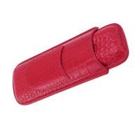 CHICIRIS Portasigari in Morbida Pelle Humidor Compatto per Sigari per Compleanno, Spazio Leggero e Portatile, da Uomo (rosso)