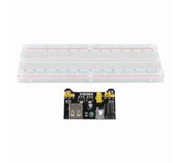 CHICIRIS PRANTA BREADBOARD 830 TIEPONTS con Modulo di Alimentazione e Kit di Cavo Maglione - per la Prototipazione del Circuito