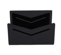CHICIRIS Pratico Supporto per Buste con Bordi Arrotondati e Base Stabile per Riporre in Modo Ordinato la Scrivania, Casa, Scuola, Ufficio, 6,0x2,6x3,9 Pollici (BLACK)