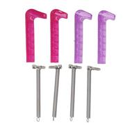 CHICIRIS Protettore per Pattini per Ghiaccio, Copertura per Le Lame Tagliabili in Plastica Dura per Pattinaggio con Due Colori, Adatto per Dimensioni di Pattini per i Ghiaccio da 160-260 (Rosa Viola)