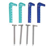 CHICIRIS Protettore per Pattini per Ghiaccio, Copertura per Le Lame Tagliabili in Plastica Dura per Pattinaggio con Due Colori, Adatto per Dimensioni di Pattini per i Ghiaccio da 160-260 (Verde Blu)