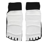 CHICIRIS Protezione per i Piedi Taekwondo, 2 Pezzi Supporto per Caviglia Esteso da 22 Cm con Cuscinetto di Protezione in EVA Ispessito e Tessuto a Rete Traspirante, per Bambini Adulti (L 36-37)