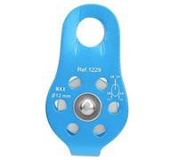 CHICIRIS Puleggia da Arrampicata 20KN, Puleggia Laterale Fissa in Alluminio Aeronautico con Cuscinetti a Sfera per Arrampicata su Roccia e Alpinismo (BLUE)