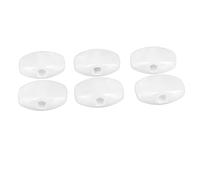 CHICIRIS Pulsanti di Plastica PEG Impostare Comodi Pezzi Improvvisi per Chitarra, Kit 6pc per gli Appassionati di Chitarra in Viaggi o Esibizioni (WHITE)