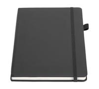 CHICIRIS Quaderno A5 Foderato in Pelle PU di Alta qualità con Fascia Elastica, Ideale per il Lavoro e la Scuola, Opzione Perfetta per L'ufficio e la Casa (BLACK)