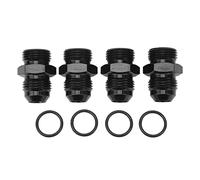 CHICIRIS Raccordo Maschio ORB, Lega di Alluminio 6061 T6 con O-ring in Gomma NBR, Pressione di Esercizio 1500PSI, per Pompa Carburante Radiatore Olio Rotaia di Carburante (Da 8AN ORB a 8AN)