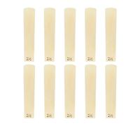 CHICIRIS Reeds di Sassofono Tenore, Canne Professionali da 10 Pacchetti Fissate per Sassofono Tenore, Forza 2.5, Marcatura Incisa e Punta di Canna più Sottile, Canne Tradizionali con (2.5)