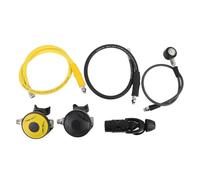 CHICIRIS Regolatore di Immersioni in Alluminio Subacqueo, con Regolatore del 2 ° Stadio, Manometro per Il di Respirazione Subacqueo, Design Ergonomico, Compatto e Leggero per Ambienti