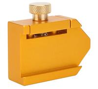 CHICIRIS Regolatore di Posizionamento del Righello per la Lavorazione del Legno Efficiente Blocco di Fissaggio in Ottone per Falegnami con Righello in Acciaio Facile da Usare