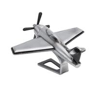 CHICIRIS Replica di Aereo da Caccia in Lega Modello di Aereo a Vintage per Decorazioni per la Casa Perfetto per gli Appassionati di Aviazione (GREY)