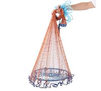 CHICIRIS Rete da Pesca da Lancio 360 Cm con in Nylon e Alluminio Ad Alta | per la Pesca nel Fiume Ocean Lake, Cavo per Pneumatici Aggiornato, Pendente in Acciaio, Affondamento Rapido, Rete a Misura