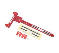 CHICIRIS Righello a T per Accordatura dell' Freccia in Plastica Righello a T per Misurazione dell' Ricurvo Composto 68 G Misura l'altezza del Tutore Imposta Il Punto di Incocco Facile da (Rosso)