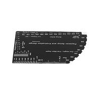 CHICIRIS Righello per Chitarra in Acciaio Inossidabile, Misuratore di Azione delle Corde in Scala Digitale, con Allineamento Automatico per Basso Elettrico Acustico, Strumento per Liutaio