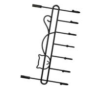 CHICIRIS Robusto Appendiabiti Sopra la Porta, Robusto Appendiabiti per Camera da Letto, Bagno, Ingresso, 16,14 X 8,66 Pollici, in Metallo (#1)