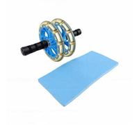 CHICIRIS Ruota Addominale Design a Doppia Ruota con Ginocchiera, Attrezzatura per Allenamento con Nucleo in Plastica, Attrezzo Portatile per Palestra a Casa per Allenamento della Forza di Tutto il