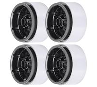 CHICIRIS Ruota, Cerchio Beadlock in Lega di Alluminio da 4 Pezzi da 1,9 Pollici per Pista RC 1:10 Axial SCX10 90046 Axi03007 MST, Alta Stabilità e Prestazioni (Ti colore)