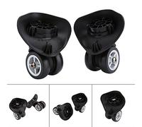 CHICIRIS Ruote per Bagagli Sostituzione Vuota di Ricambio Ruota del Carrello Universale 2pcs PVC Dureble Leggero Facile Installa