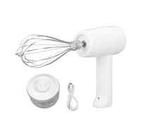 CHICIRIS Sbattitore Elettrico, Ricaricabile Tramite USB a 3 velocità, Miscelatore Multifunzionale Rimovibile per Cuocere Al Forno, Sbattere, Tritare