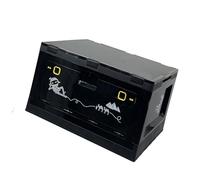 CHICIRIS Scatola portaoggetti pieghevole da esterno in plastica con coperchio in legno, cestino impilabile e versatile per il campeggio e la casa (BLACK)