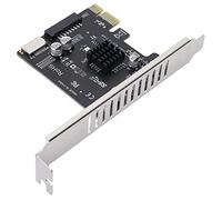 CHICIRIS Scheda Adattatore PCIe a USB 3.1, Espansione del Disco Rigido e Adattatore, Installazione Facile, Lettore di Schede di Memoria per Computer Desktop