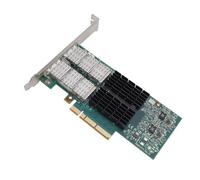 CHICIRIS Scheda di Rete PCIe 40GbE, Adattatore Ethernet QSFP da 80 Gbps a Doppia Porta, con Tecnologia Chip Host e Interfaccia PCI Express 3.0 X8, per Elaborazione Ad Alte Prestazioni
