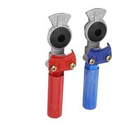 CHICIRIS Set 2 Pezzi Glad Hand, Alluminio Anodizzato con Maniglie di Estensione e Anelli di Tenuta, per Semirimorchio Trattore