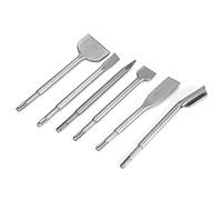 CHICIRIS Set di 6 Scalpelli per Martello Perforatore, Scalpelli da Trapano SDS Plus in Acciaio Temprato per Muratura in Mattoni di Cemento, con Piatti con Scanalatura