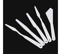 CHICIRIS Set di 6 Spatole e Coltelli per Tavolozza, Strumenti Artistici in Plastica Resistente per Progetti di Pittura Artigianale, Manico Liscio Presa Comoda, per Artisti, 6 Pezzi