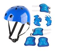 CHICIRIS Set di Attrezzi per Casco per Bambini, Guscio in ABS, Schiuma EPS, Assorbimento degli Urti Interno con Prese D'aria per Pattinaggio, Skateboard, Ciclismo, Sport All'aria Aperta (BLUE)