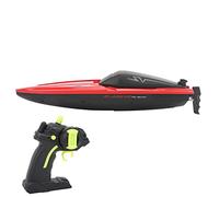 CHICIRIS Set di Barche da Regata RC, Motoscafo Telecomandato Guscio in Plastica ABS Meno Interferenze Design Impermeabile per attività Ricreative all'aperto (Rosso)