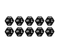 CHICIRIS Set di Dadi Poliedrici in Plastica da 40 Pezzi a 12 Facce con Numeri Grandi e Facili da Leggere per Giochi da Tavolo per Feste in Famiglia, Pub, Club, Mini Giochi, Insegnamento Scolastico