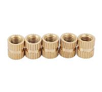 CHICIRIS Set di Fissaggio Dado in Rame a Nocciolo Gnur Incorporato Durevole per Uso Industriale di Rame M5 *12 * 14 * 16 40pcs (M5*7 * 7,3 (20pcs))