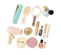 CHICIRIS Set di Giocattoli per il Trucco in Legno per Bambini, Kit di | Accessori di Bellezza Simulati, Legno Naturale Sicuro, per il Gioco Creativo dei Bambini