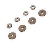 CHICIRIS Set di Ingranaggi per Ponti per Porte 8 Pezzi, Pignone per Ingranaggi Differenziali in Acciaio, Durata Duratura, con Rapporti a Doppia Marcia, Design Leggero e Intuitivo, Accessori Grate